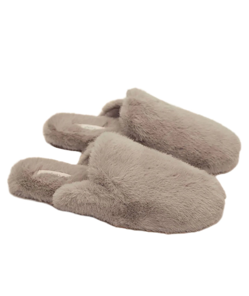 Eberjey Women Plush Mule Slippers Toffee Accessories Eberjey   