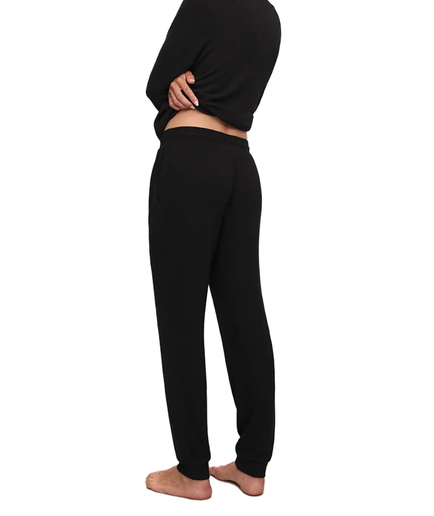 Eberjey Women Cozy Time Jogger Black Womens Casual Bottoms Eberjey   