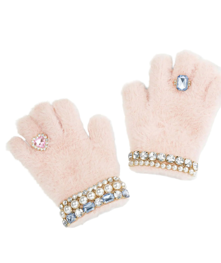 Super Smalls Cotton Candy Jeweled Gloves Accessories Super Smalls   