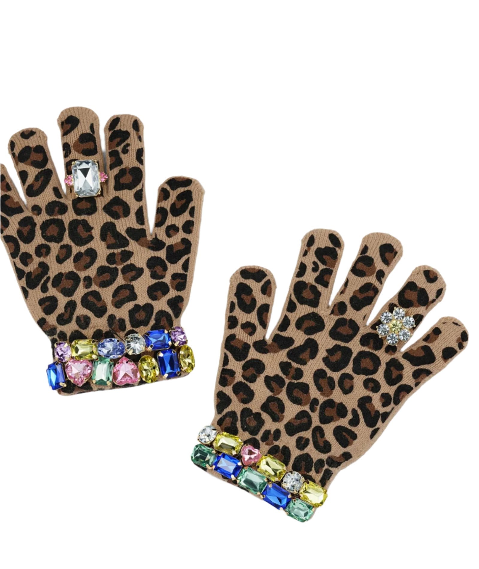 Super Smalls Jungle Jeweled Gloves Accessories Super Smalls Animal Print One Size Fits Most (Y/4-Y/6X)