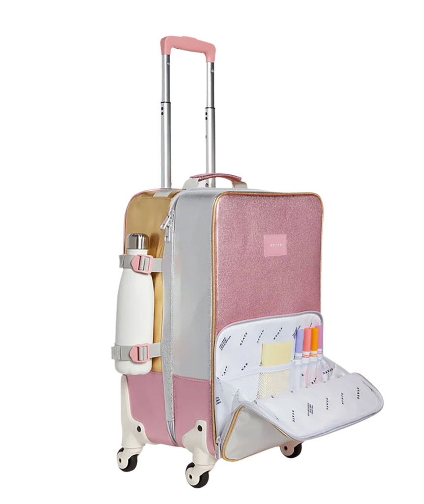 State Bags Logan Carry-On Suitcase Pink/Silver Accessories State bags   