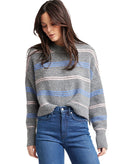 Self Contrast Women Pink/Blue Striped Rya Sweater Womens Casual Tops Self Contrast   