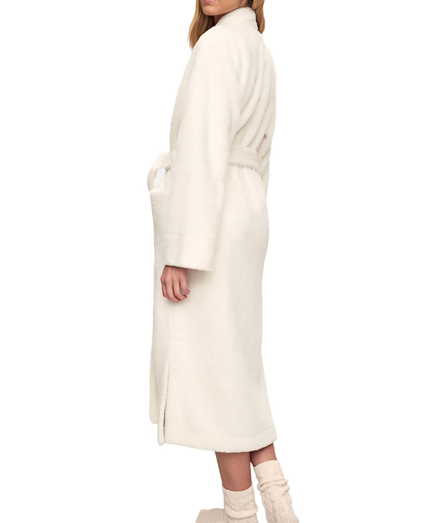 Eberjey Women Cozy Time Renew Plush Robe Ivory Accessories Eberjey   