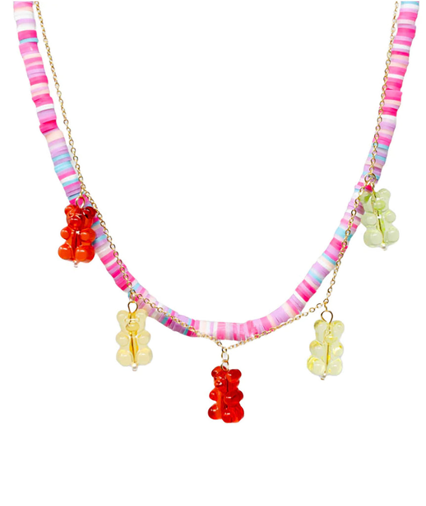 Gummy Bear Charm Necklace Jewelry - Young Zomi Gems   