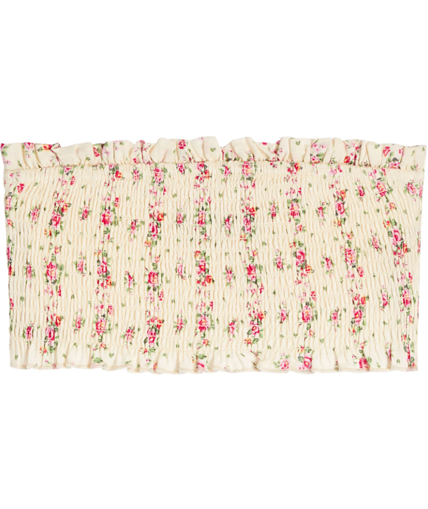 Katie J NYC Girls Shabby Chic Floral Bea Tube Top Girls Casual Tops Katie J NYC   