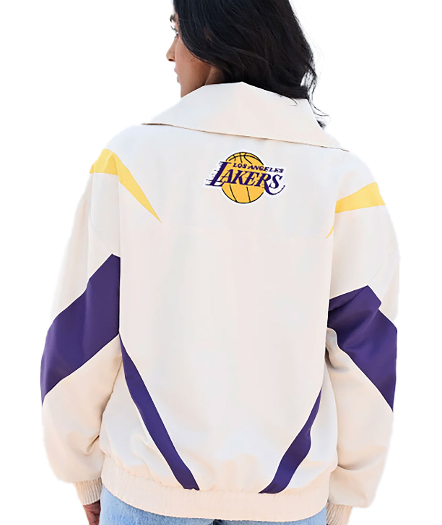 Terez Women LA Lakers Sugar Swizzle Chevron Zip Pullover Womens Casual Tops Terez   