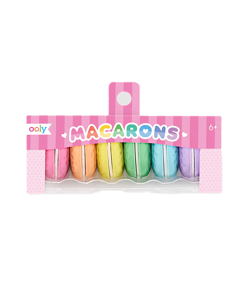 Macaron Scented Erasers - Set of 6 Accessories ooly   