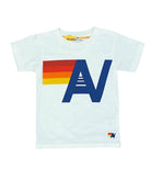 Aviator Nation Kids Logo Tee Girls Casual Tops Aviator Nation White Y/4 