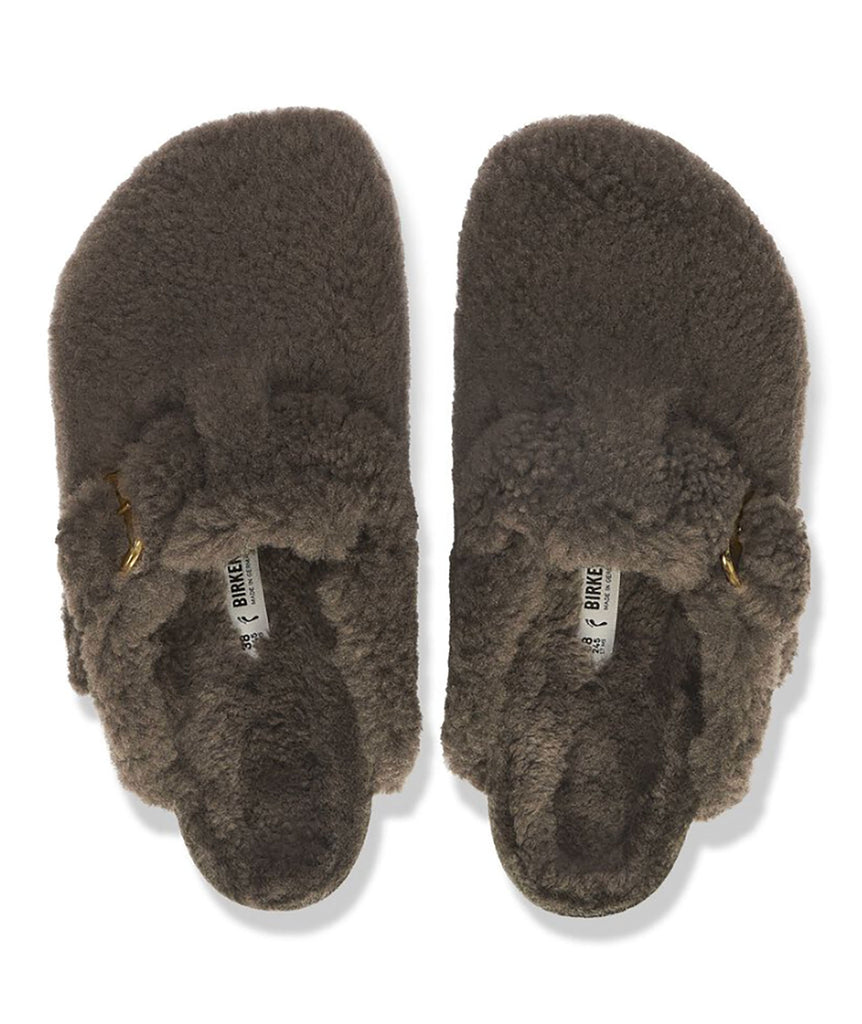 Birkenstock Boston Teddy Concrete - Narrow Fit Accessories Birkenstock   