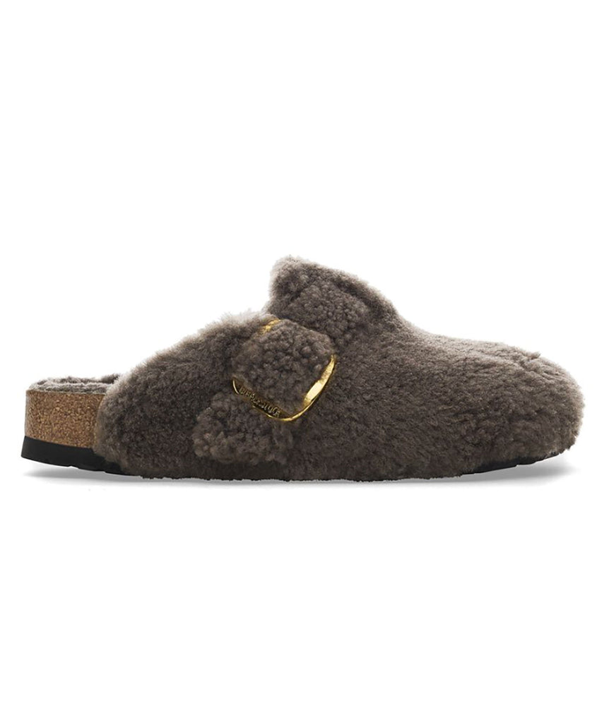 Birkenstock Boston Teddy Concrete - Narrow Fit Accessories Birkenstock   