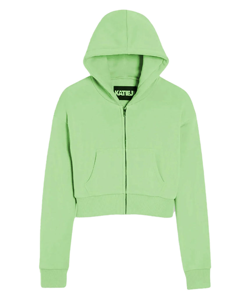 Neon green zip up top hotsell