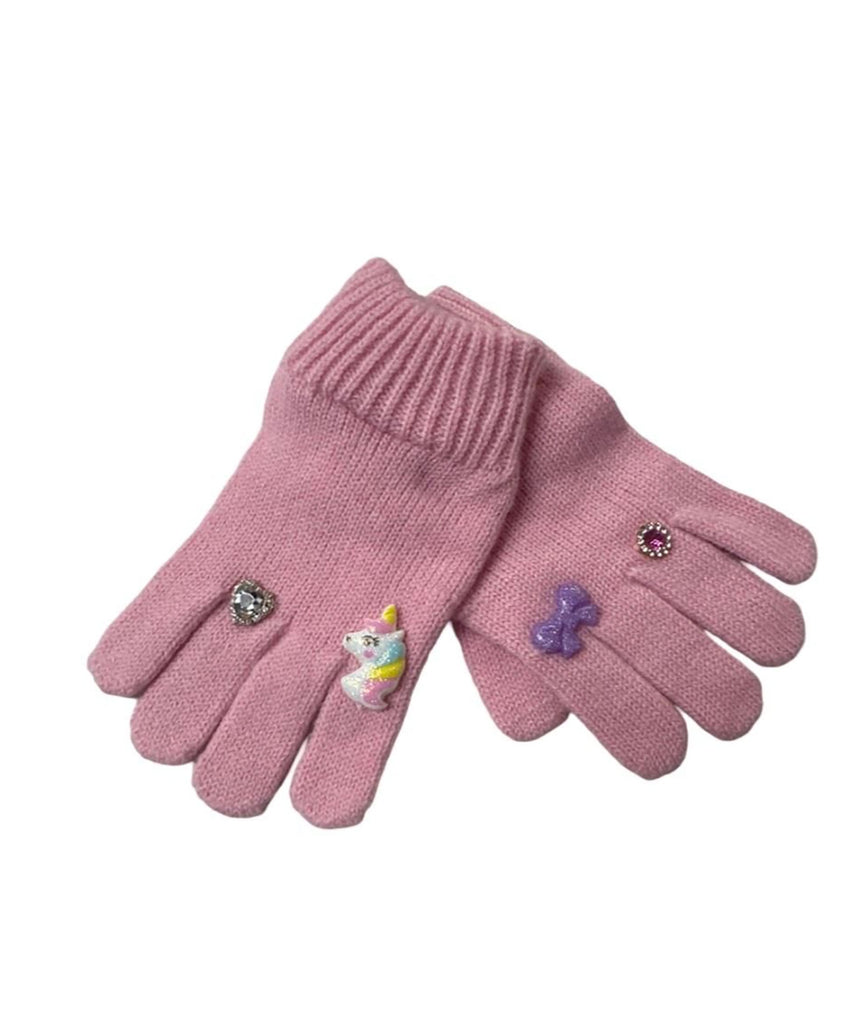 Bari Lynn Charm Winter Gloves Accessories Bari Lynn Light Pink One Size Fits Most (Y/7-Y/14) 