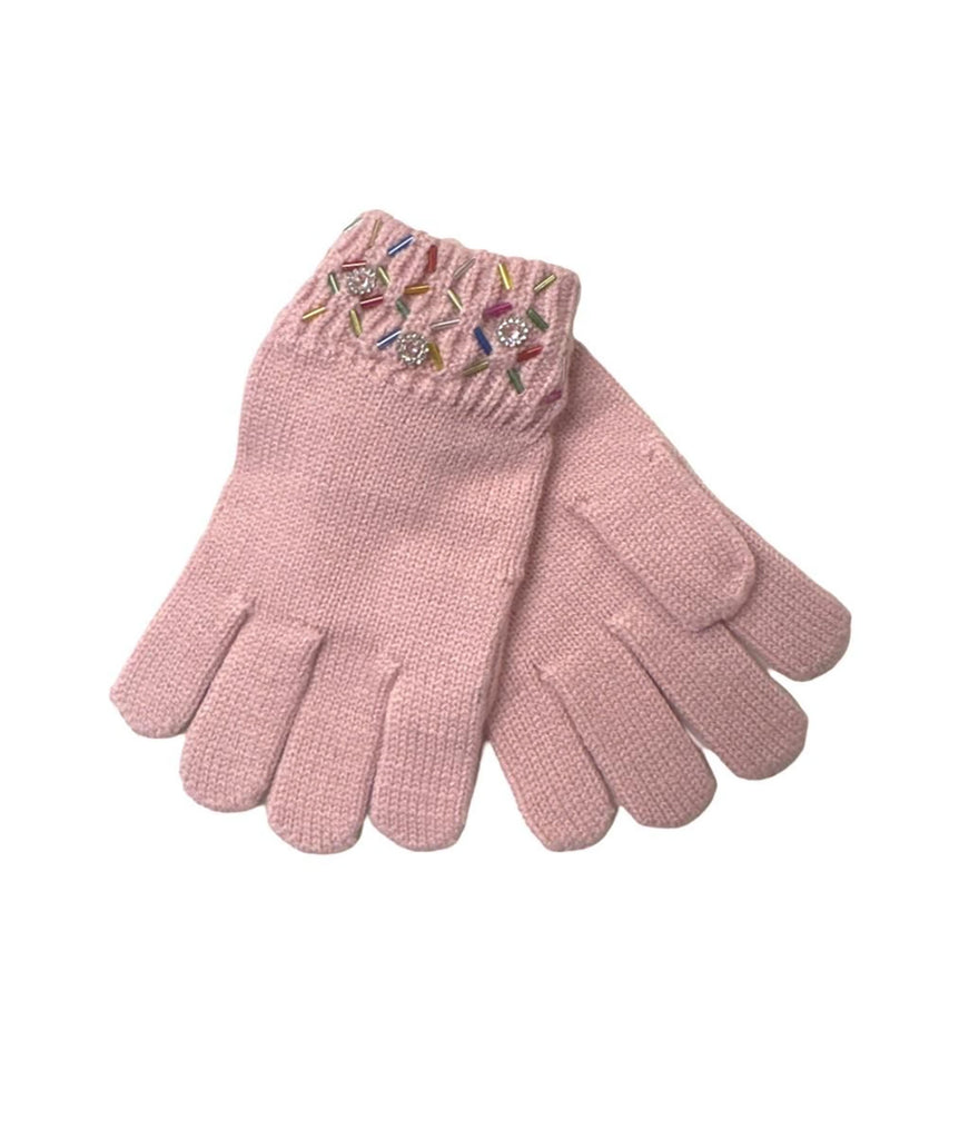 Bari Lynn Sprinkle Winter Gloves Accessories Bari Lynn Light Pink One Size Fits Most (Y/7-Y/14) 