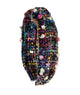 Bari Lynn Knot Headband Jewelled Hearts and Stars Tweed Accessories Bari Lynn Black One Size Fits Most (Y/7-Y/14) 