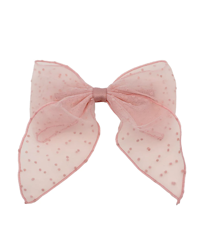 Emi Jay French Barrette in Sheer Dot Baby Mauve Accessories Emi Jay   