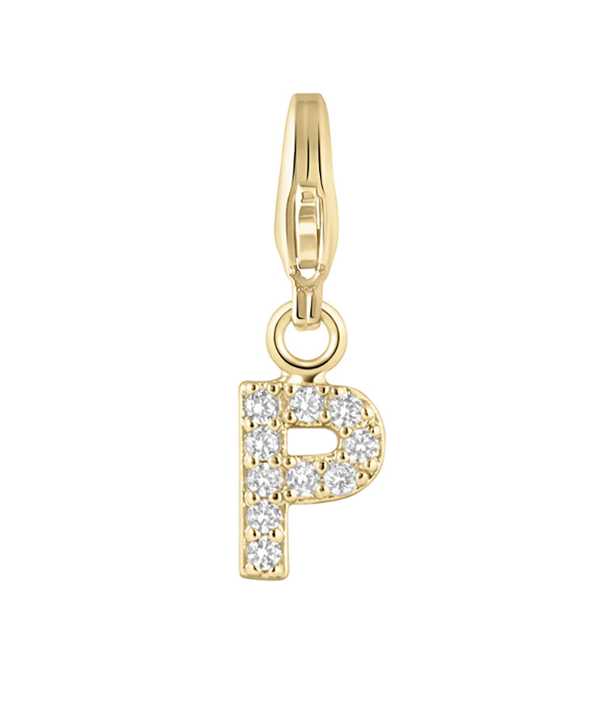 Electric Picks Charm Letters Jewelry - Trend Electric Picks Gold P 