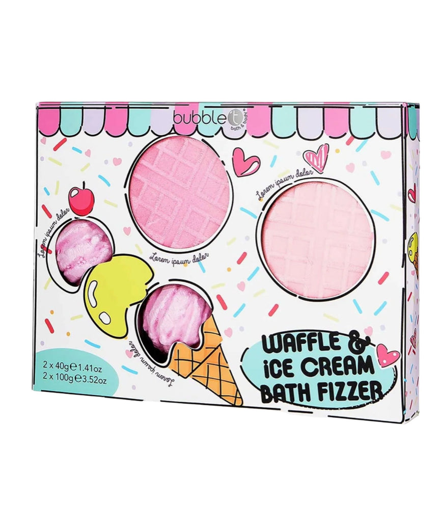 Frankie's Exclusive Waffle & Ice Cream Bath Bomb Gift Set Accessories Frankie's Exclusives   