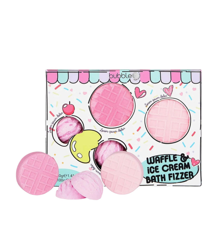 Frankie's Exclusive Waffle & Ice Cream Bath Bomb Gift Set Accessories Frankie's Exclusives   