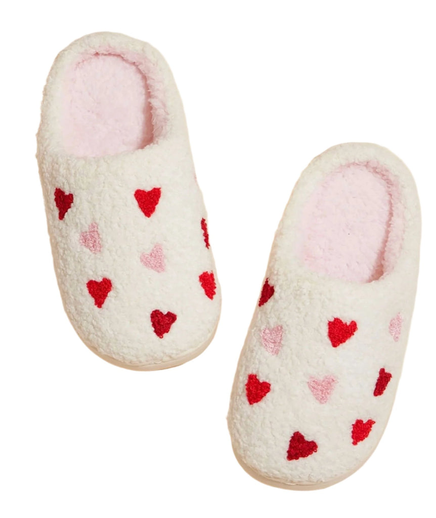 Cozy Kids Slippers Multi Heart Accessories Frankie's Exclusives   