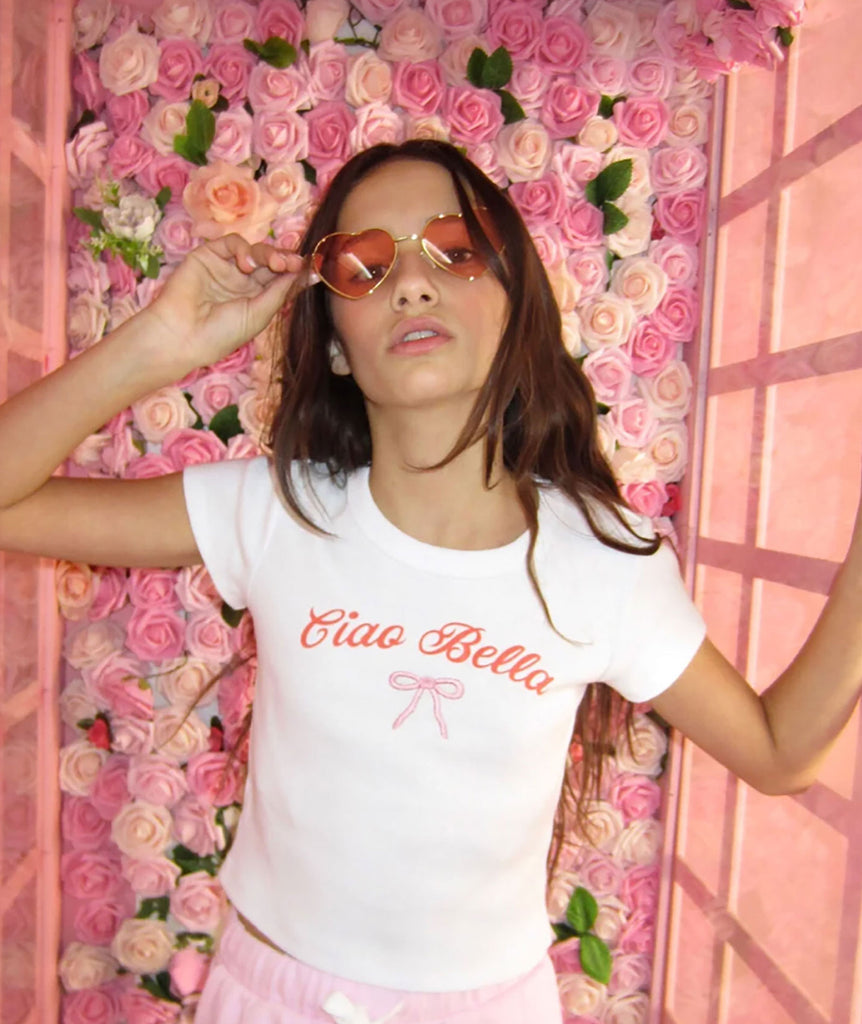 Katie J NYC Girls Ciao Bella Tee Sale 2024 Katie J NYC