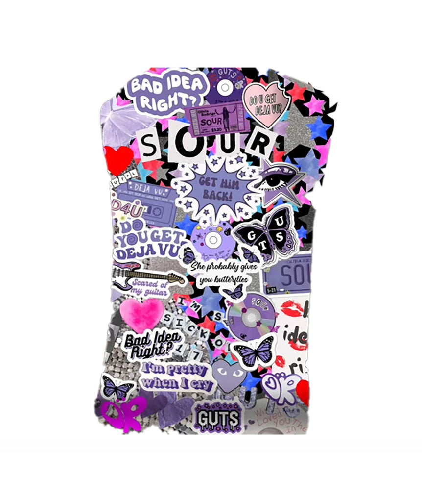 Tweenstyle Girls Blanket Olivia Rodrigo Purple Guts Accessories Sparkle by Stoopher