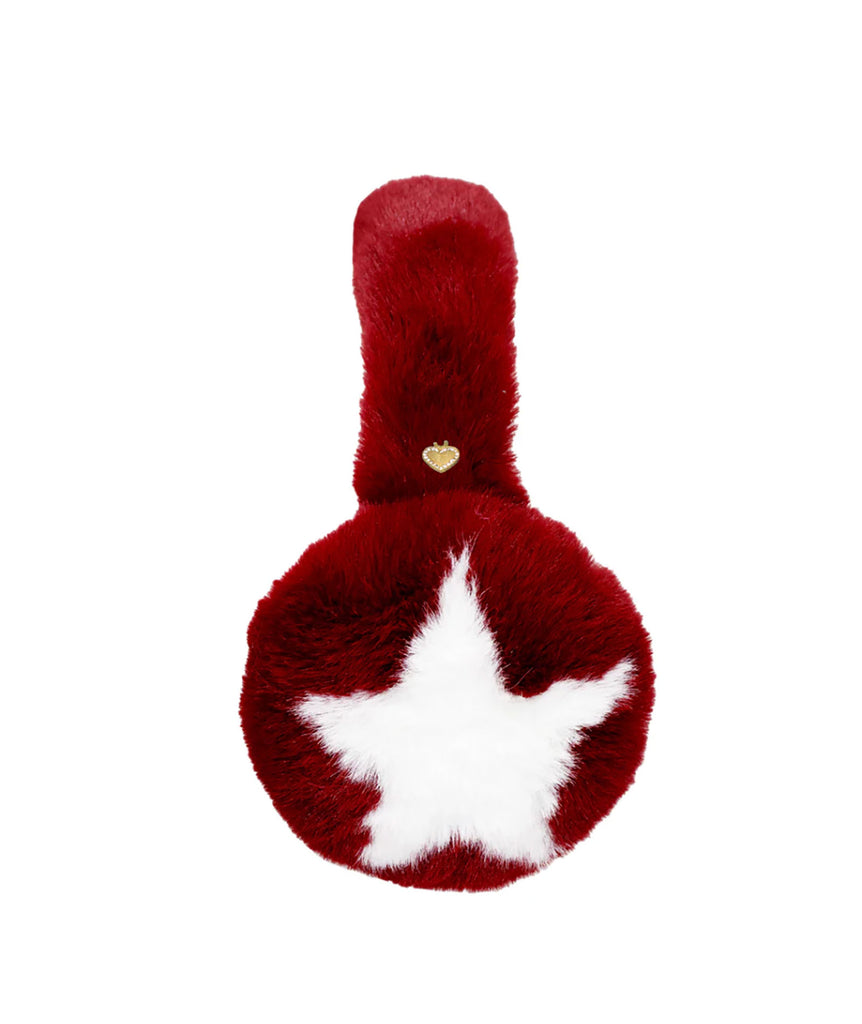 Emi Jay Star Sugar Muffs in Red Currant Accessories Emi Jay