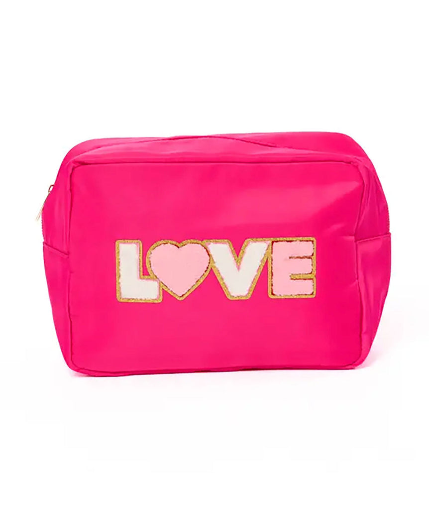 Love Patch Large Pouch Accessories Malibu Sugar Pink