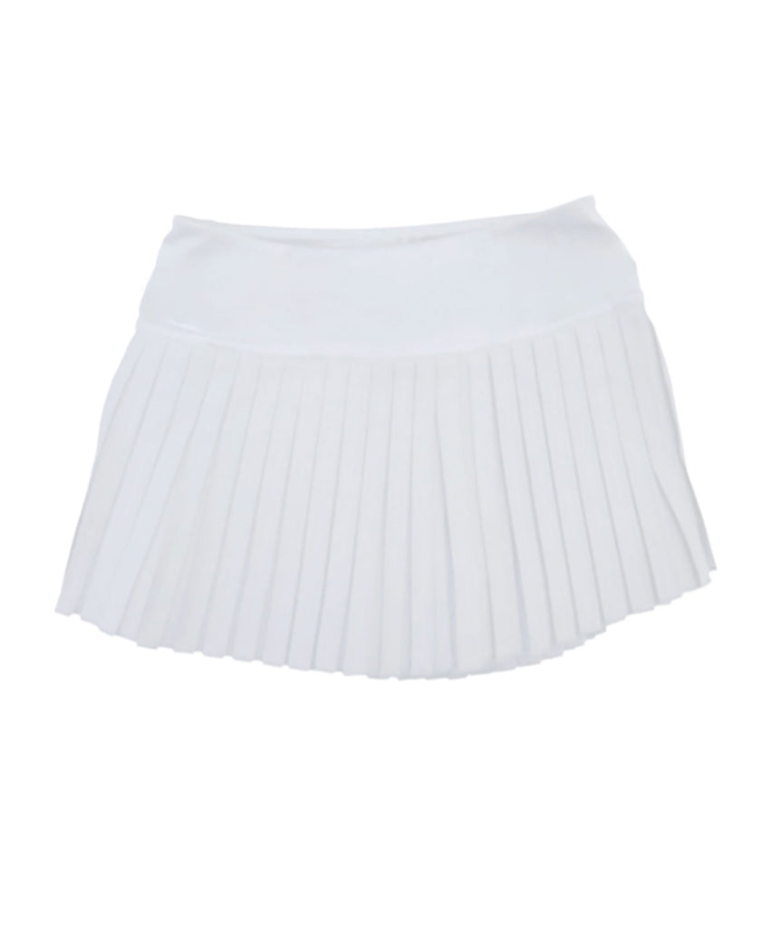 Coco Pleated Skort Girls Girls Casual Bottoms Suzette White Y/S (7)