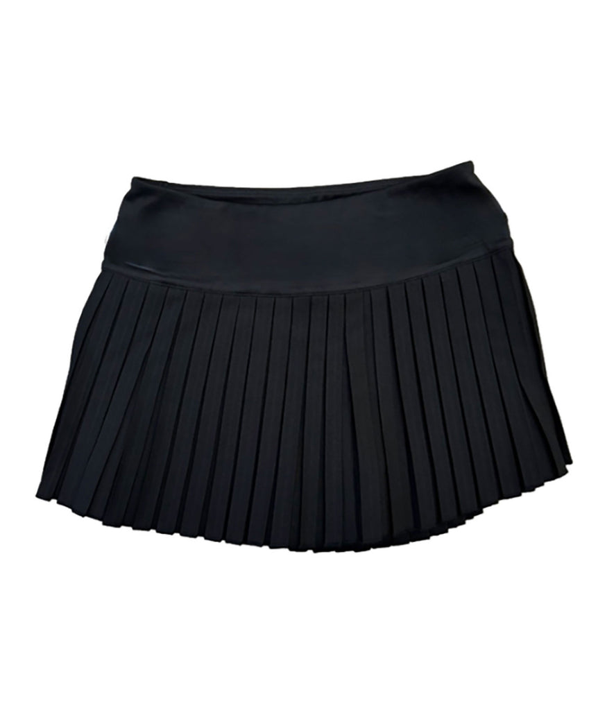 Coco Pleated Skort Girls Girls Casual Bottoms Suzette Black Y/S (7)