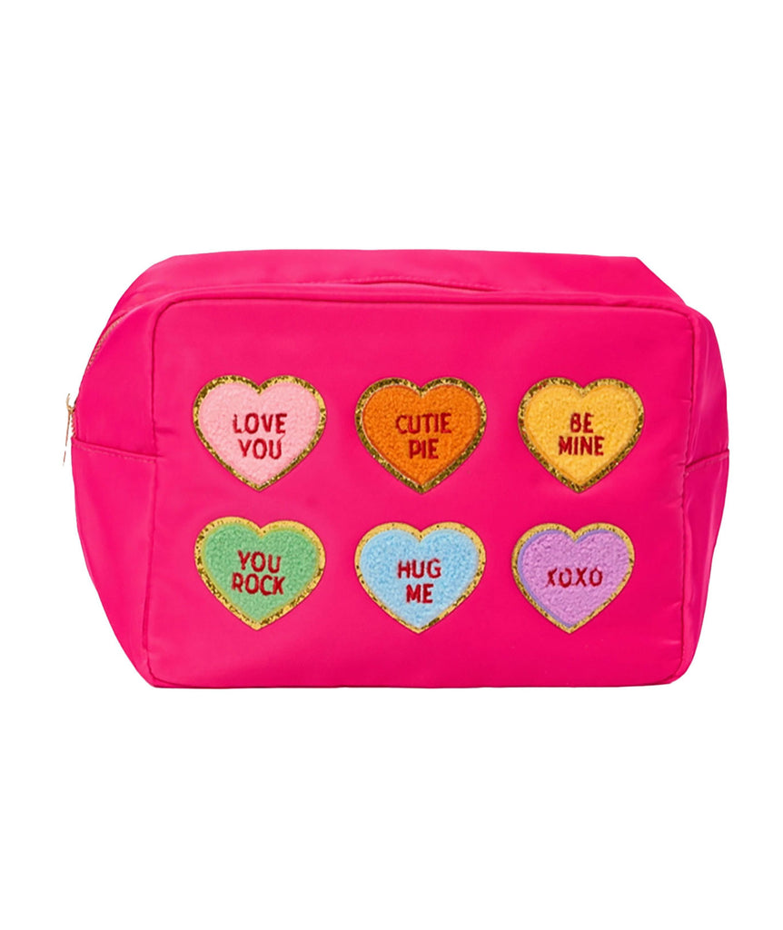 Conversation Hearts Large Pouch Accessories Malibu Sugar