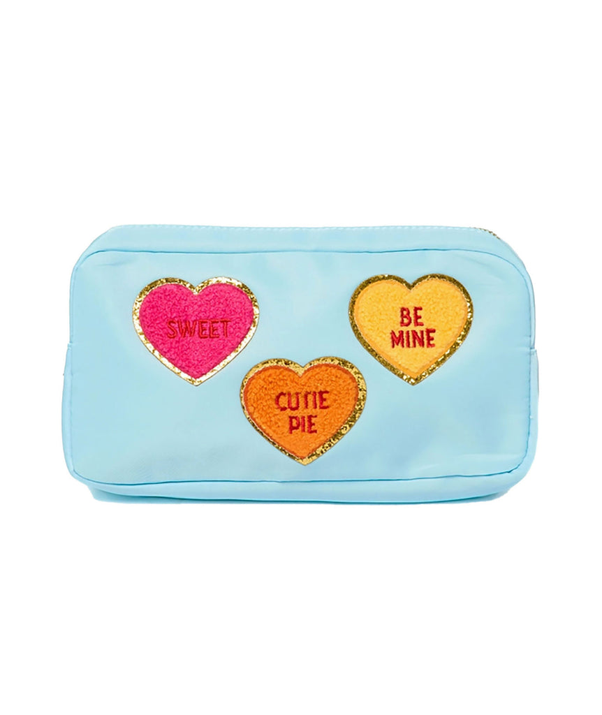 Conversation Hearts Medium Pouch Accessories Malibu Sugar Blue