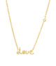 TAI Love Necklace With 3 CZ Jewelry - Trend TAI Gold