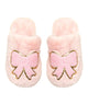 Mini Dreamers Girls Cali Bow Slippers Accessories Mini Dreamers Pink Shoes/30/31