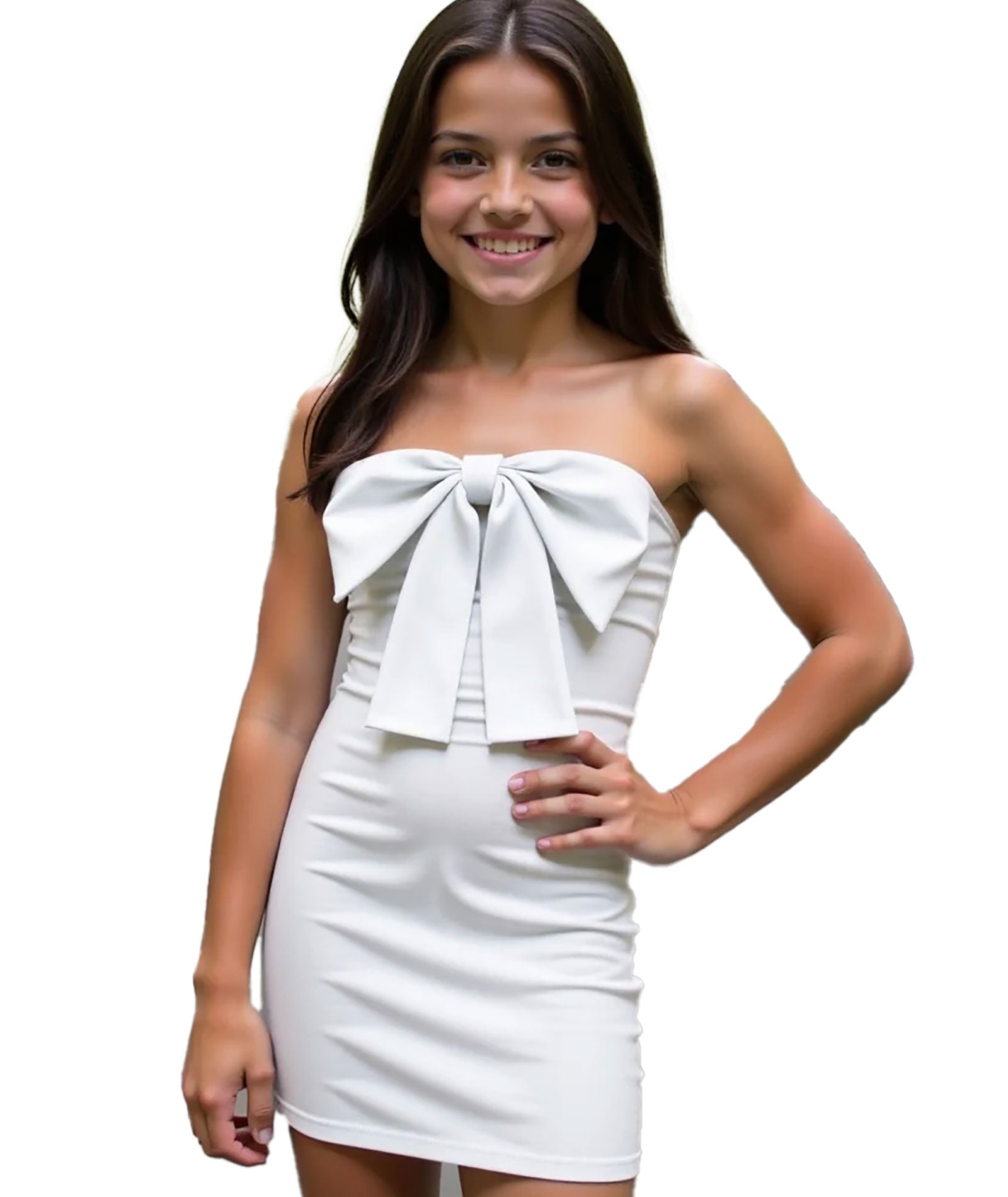 Gold Rush NYC Girls Teddie Bow Dress Girls Special Dresses Gold Rush NYC
