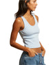 Perfect White Tee Women Blondie Tank Womens Casual Tops Perfect White Tee Sky Blue Juniors/Women XS
