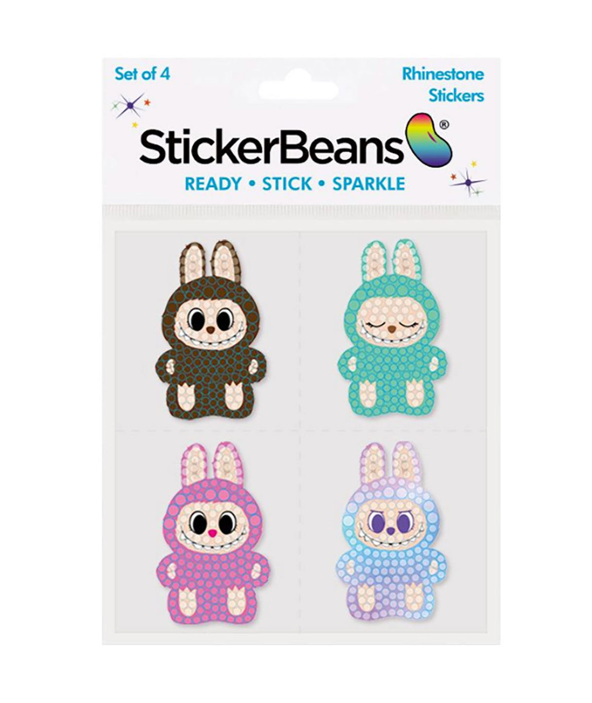 Pink Sticker Bean Customizable Accessories Sticker Beans Monsters Multipack Sticker ...