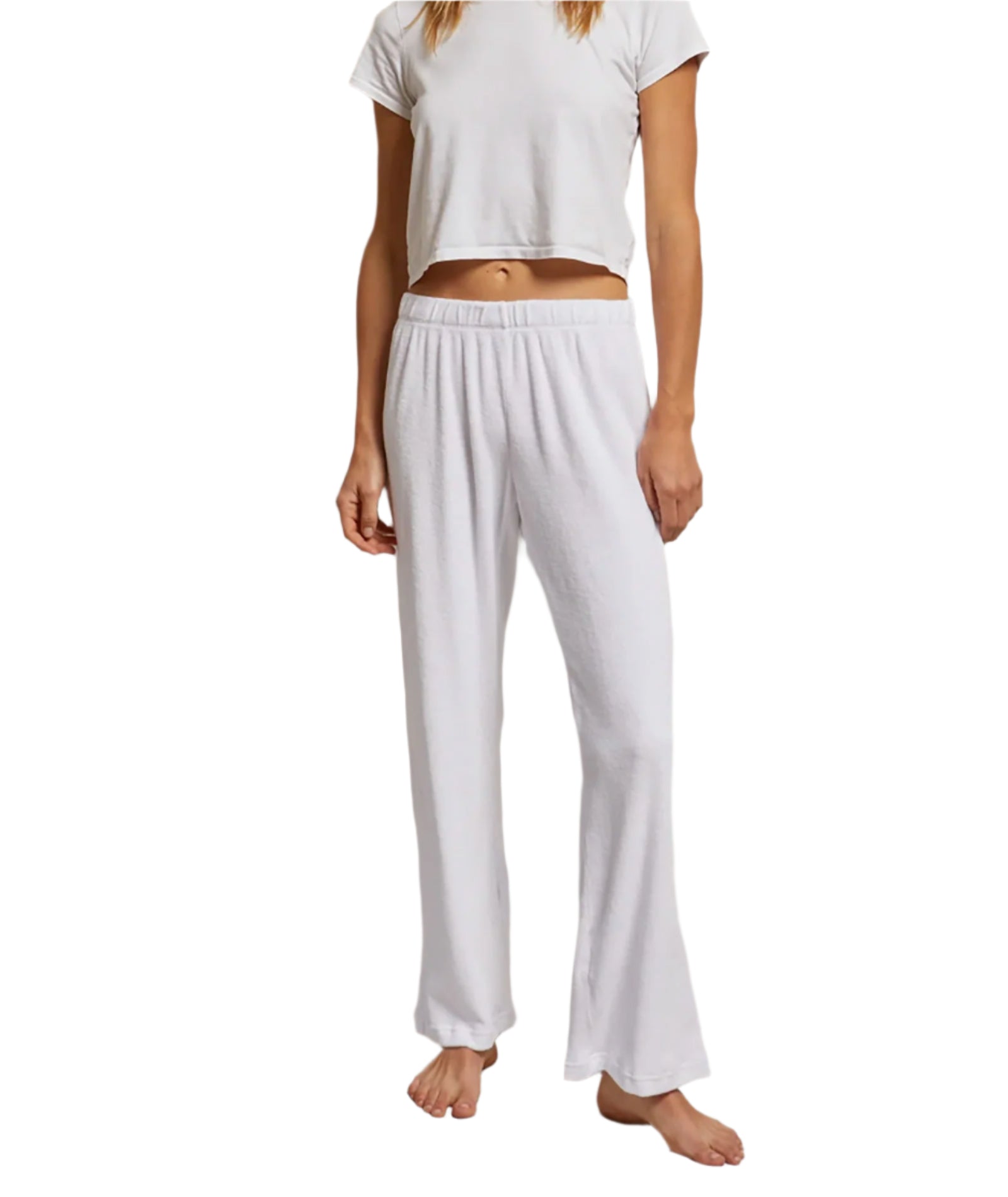 Perfect White Tee Women Katie Loop Terry Pants Womens Casual Bottoms Perfect White Tee White Juniors/Women XS