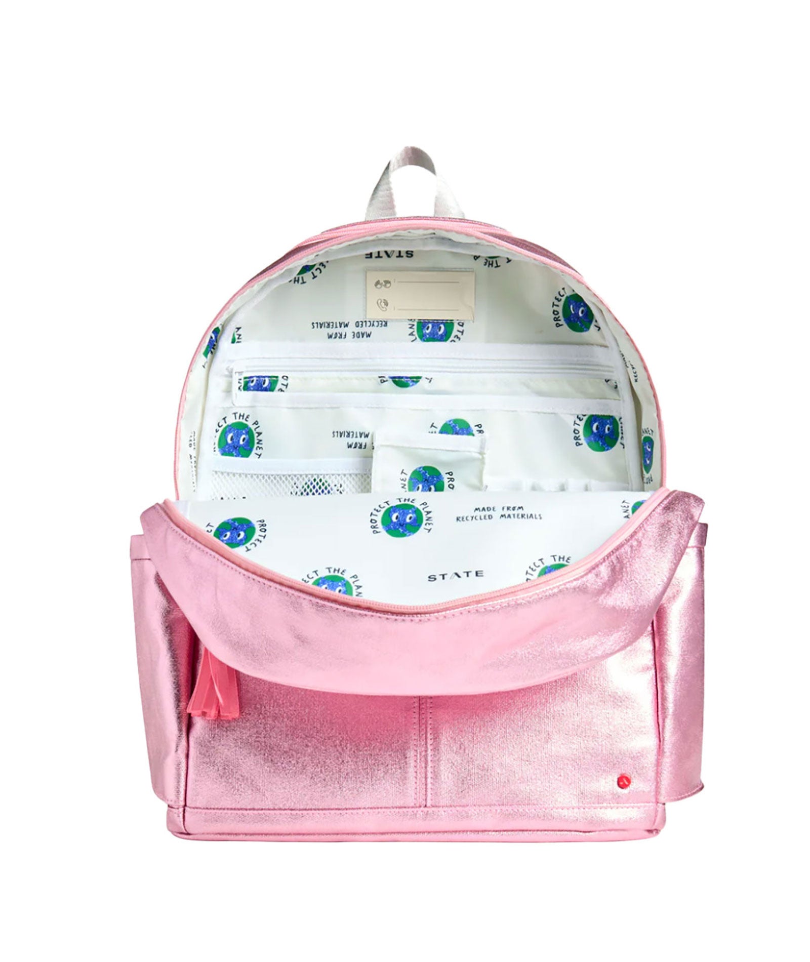 State Bags Kane Kids Double Pocket Backpack 3D Hearts Accessories State bags