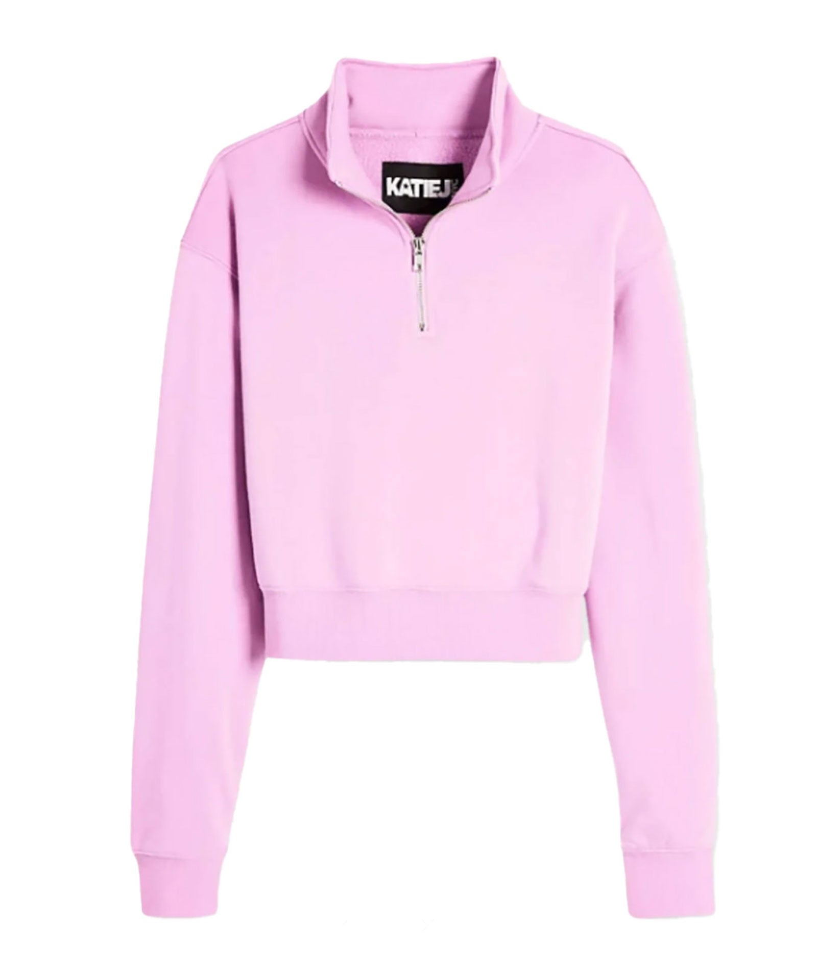 Katie J NYC Girls Dylan 3/4 Zip Hoodie Girls Casual Tops Katie J NYC Ballet Pink Y/S (7/8)