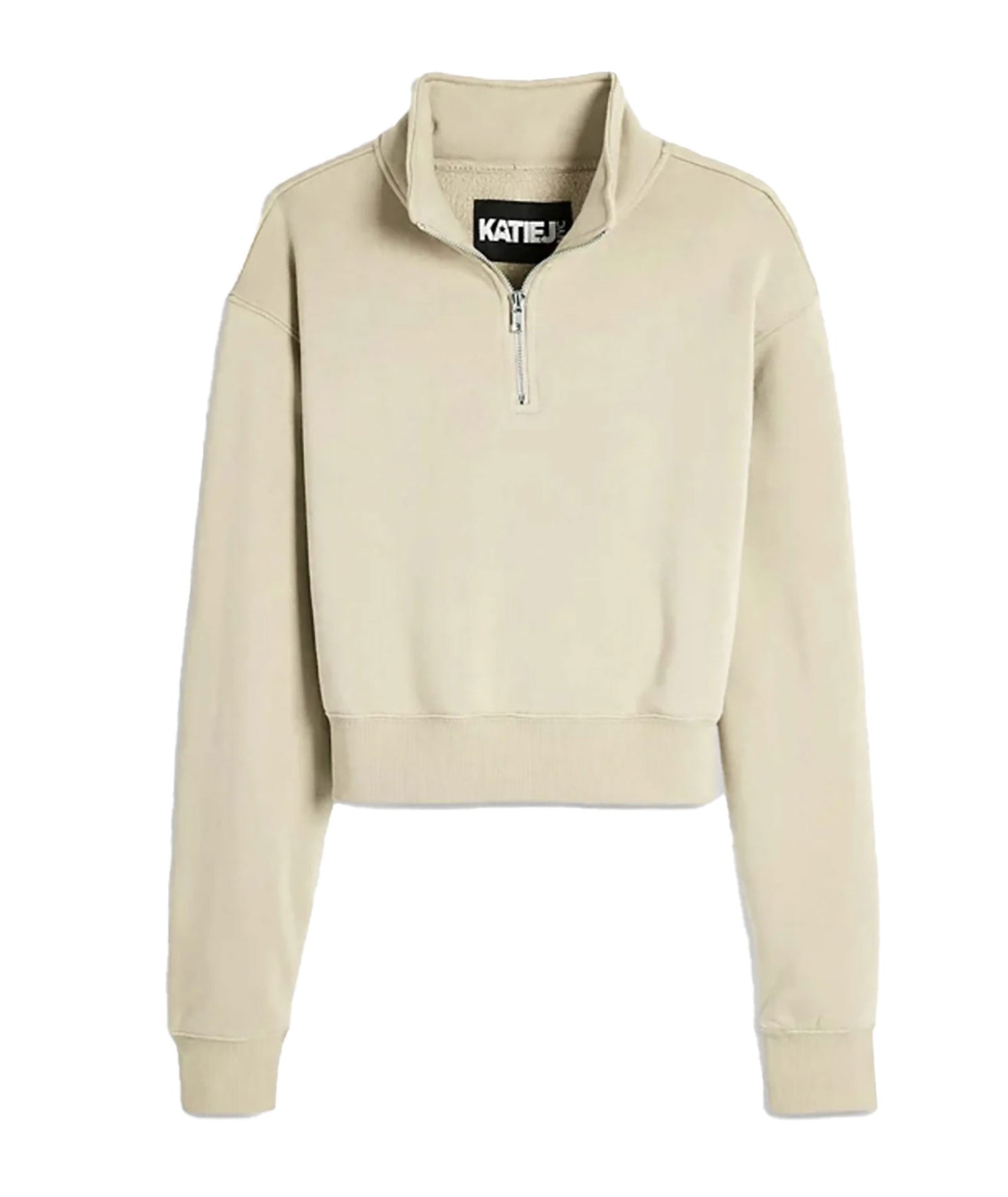 Katie J NYC Girls Dylan 3/4 Zip Hoodie Girls Casual Tops Katie J NYC Stone Y/S (7/8)