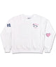 Theme Classic Varsity Sweatshirt Girls Casual Tops iScream White Y/S (7/8)