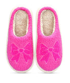 Cadie Cozy Bow Slippers Accessories iScream Pink Y/S (1-3)