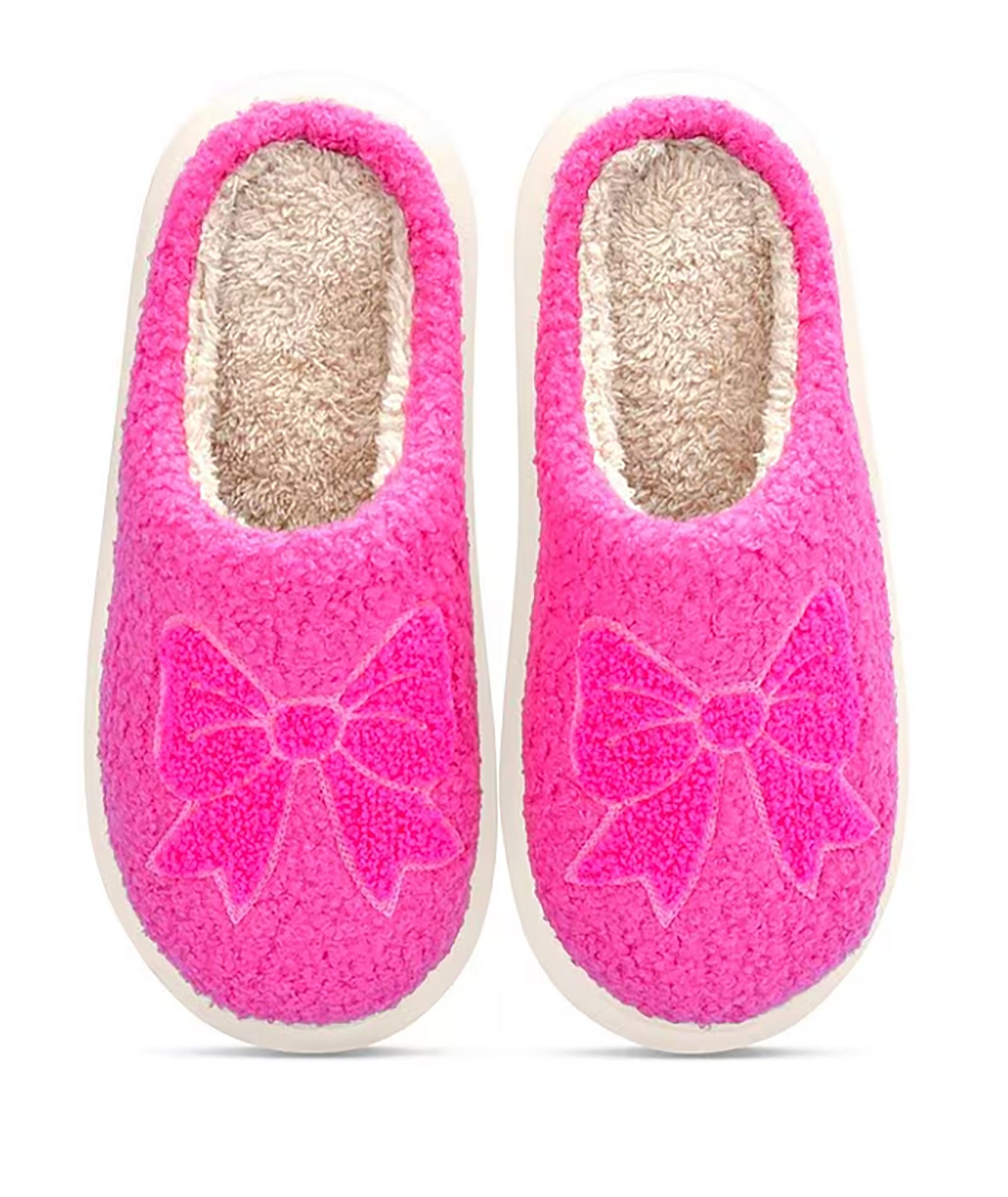 Cadie Cozy Bow Slippers Accessories iScream Pink Y/S (1-3)