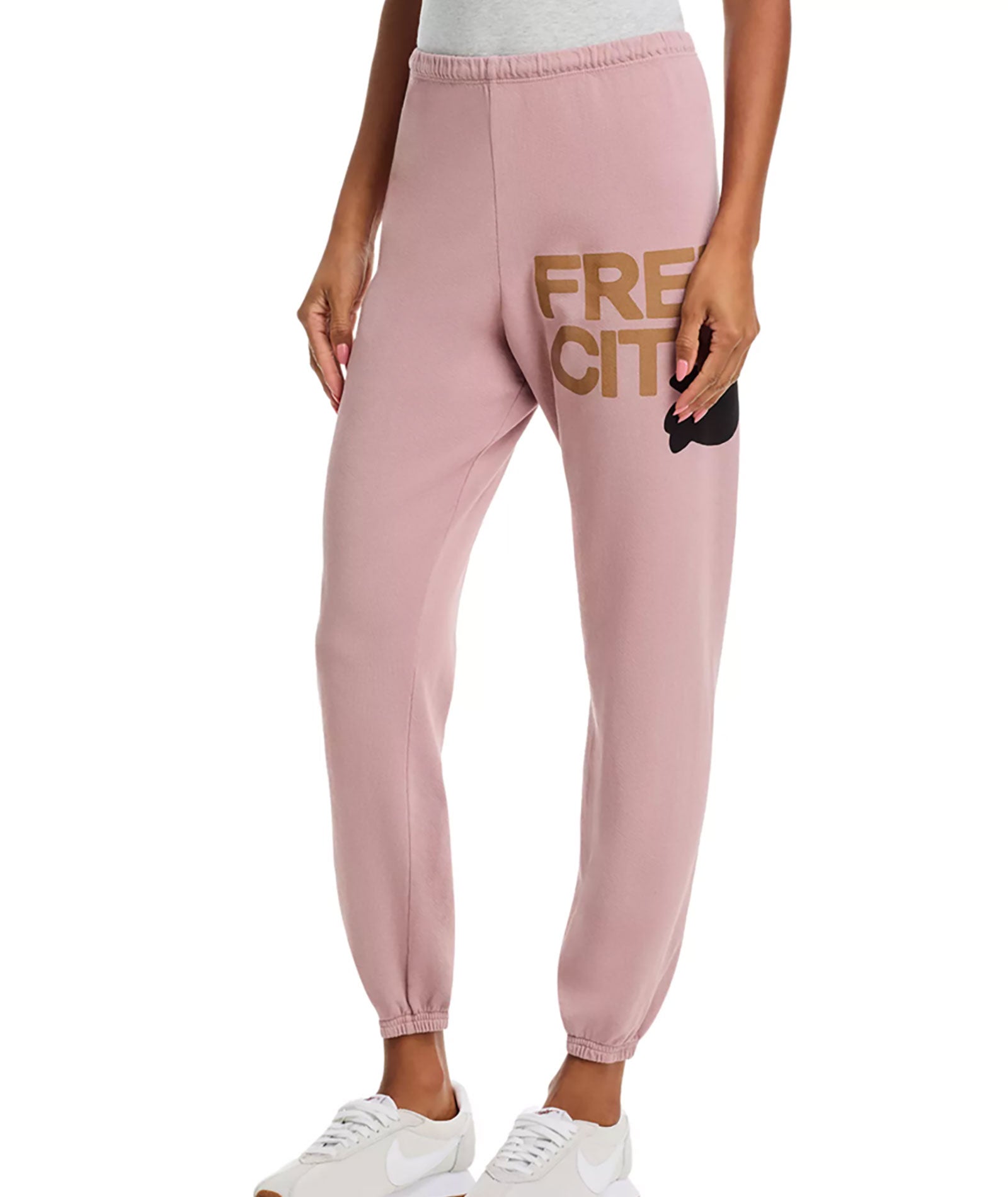 FREECITY Women Large Sweatpants Ballerina Golden Womens Casual Bottoms FREECITY Pink Juniors/Women XS