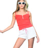Katie J NYC Girls Hailey Henley Cami Girls Casual Tops Katie J NYC Cherry Red Y/S (7/8)