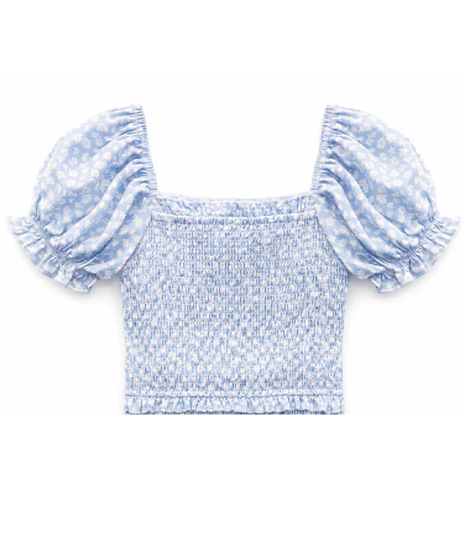 Katie J NYC Girls Blue Ditsy Floral Marlee Top