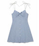 Katie J NYC Girls Daria Baby Blue Seersucker Dress