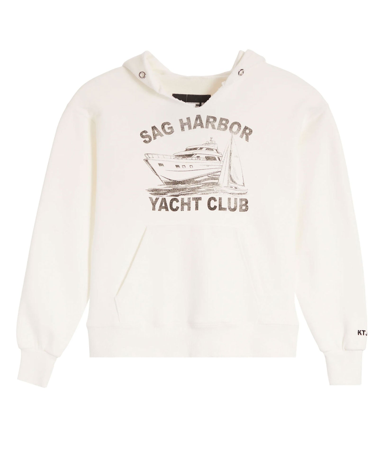 Katie J NYC Girls Sag Harbor Yacht Club Hoodie Girls Casual Tops Katie J NYC White Y/S (7/8)