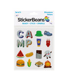 Sticker Beans Summer 365 Camp Set of 16 Baby Stickers Camp Sticker Beans Multi