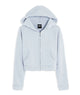 Katie J NYC Girls Parker Zip Hoodie Girls Casual Tops Katie J NYC Light Blue Y/S (7/8)